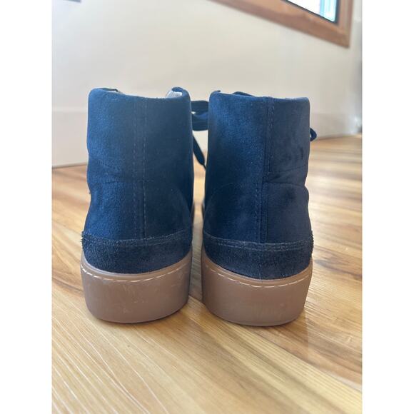 Boden Emma Velvet Suede High Top Sneakers Womens Size 40EU 9.5US EUC - Picture 3 of 4